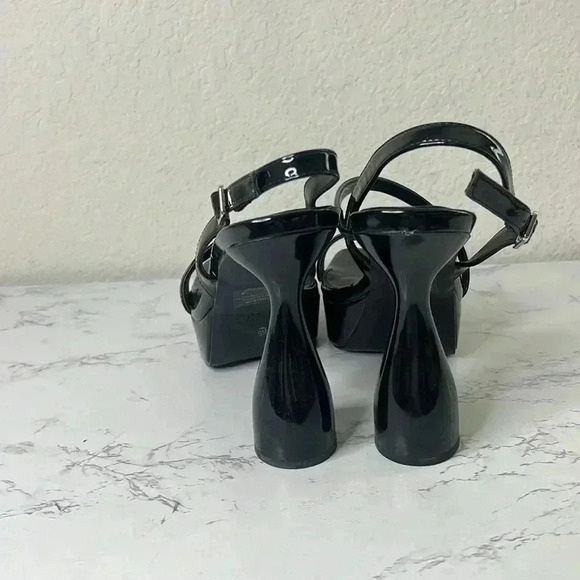 Bar III Womens Scarlett Patent Square Toe Heels 9 M - Picture 5 of 13